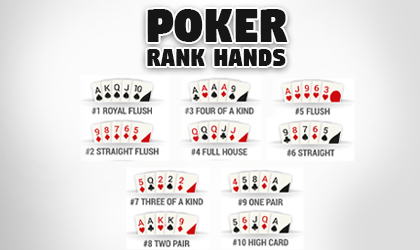 Flush poker hand